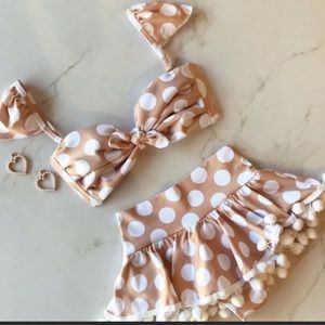 Montce polka dot bikini with skirt!